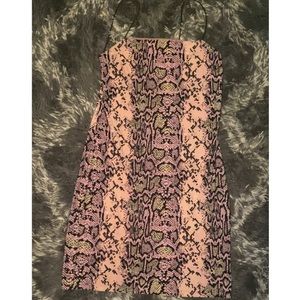 Cute mini snake print dress